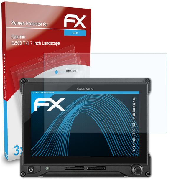 atFoliX FX-Clear Schutzfolie für Garmin G500 TXi (7 Inch Landscape)