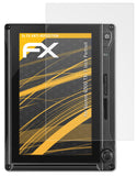 Panzerfolie atFoliX kompatibel mit Garmin G500 TXi 7 Inch Portrait, entspiegelnde und stoßdämpfende FX (3X)