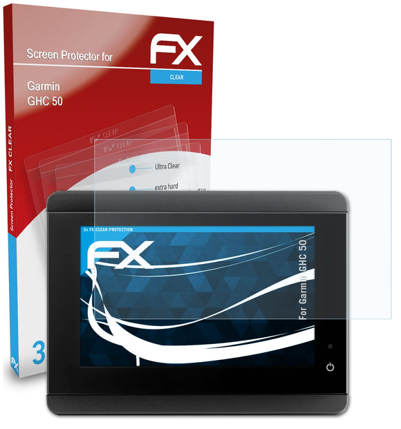atFoliX FX-Clear Schutzfolie für Garmin GHC 50