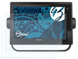 Schutzfolie Bruni kompatibel mit Garmin GPSMap 1222xsv Plus 12 Inch, glasklare (2X)