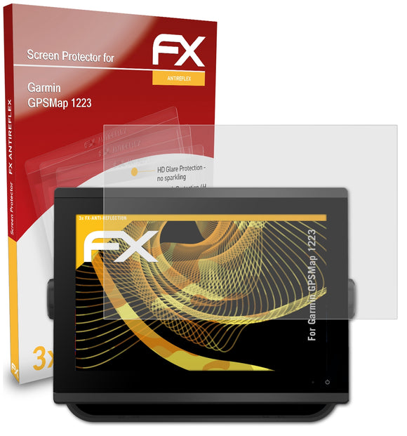 atFoliX FX-Antireflex Displayschutzfolie für Garmin GPSMap 1223