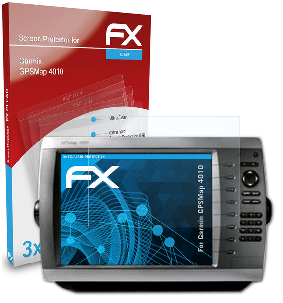 atFoliX FX-Clear Schutzfolie für Garmin GPSMap 4010