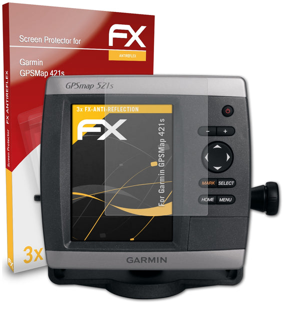 atFoliX FX-Antireflex Displayschutzfolie für Garmin GPSMap 421s