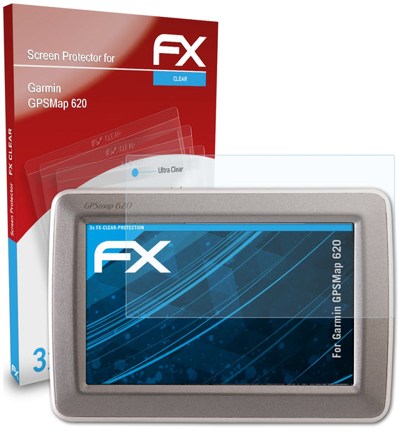 atFoliX FX-Clear Schutzfolie für Garmin GPSMap 620