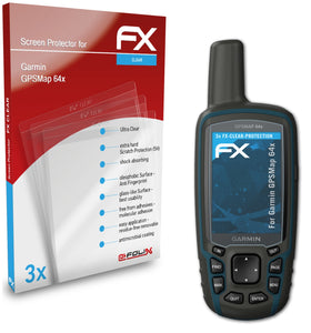 atFoliX FX-Clear Schutzfolie für Garmin GPSMap 64x