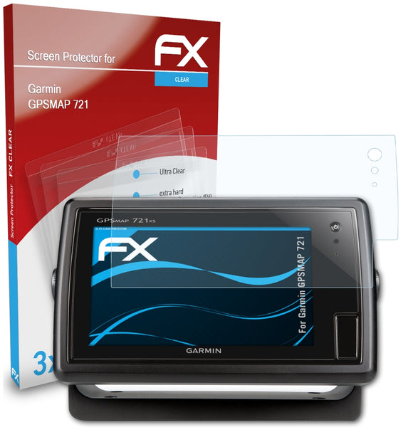 atFoliX FX-Clear Schutzfolie für Garmin GPSMAP 721