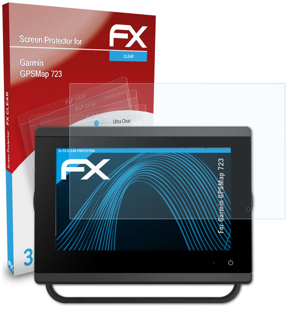 atFoliX FX-Clear Schutzfolie für Garmin GPSMap 723