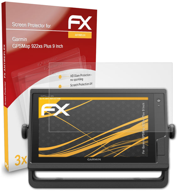 atFoliX FX-Antireflex Displayschutzfolie für Garmin GPSMap 922xs Plus (9 Inch)