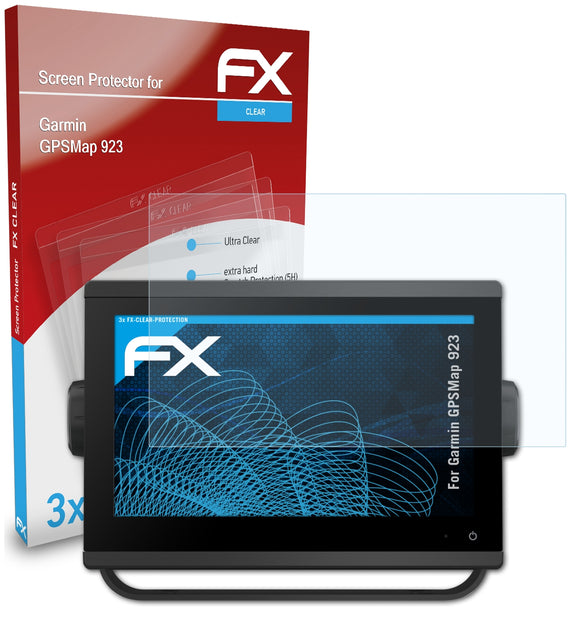 atFoliX FX-Clear Schutzfolie für Garmin GPSMap 923