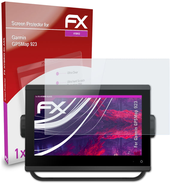 atFoliX FX-Hybrid-Glass Panzerglasfolie für Garmin GPSMap 923