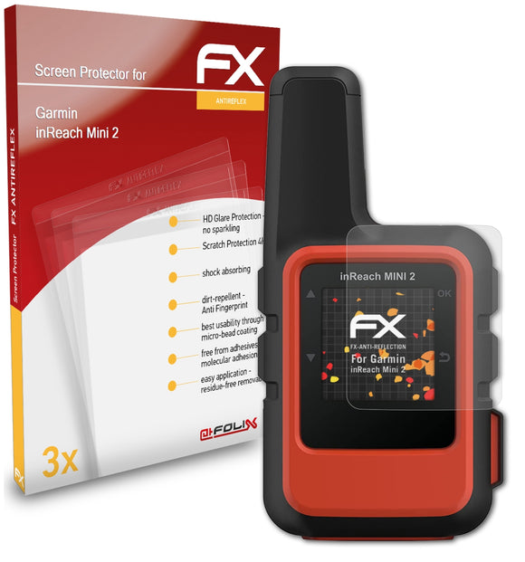 atFoliX FX-Antireflex Displayschutzfolie für Garmin inReach Mini 2