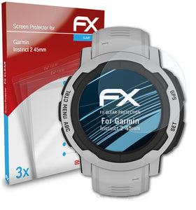 atFoliX FX-Clear Schutzfolie für Garmin Instinct 2 (45mm)