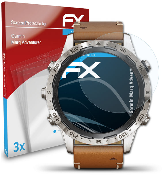atFoliX FX-Clear Schutzfolie für Garmin Marq Adventurer