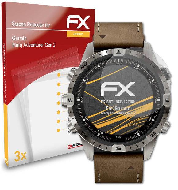 atFoliX FX-Antireflex Displayschutzfolie für Garmin Marq Adventurer (Gen 2)
