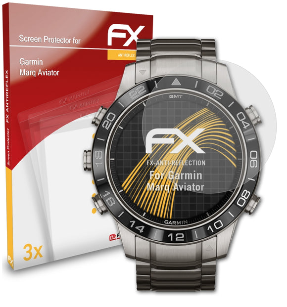 atFoliX FX-Antireflex Displayschutzfolie für Garmin Marq Aviator