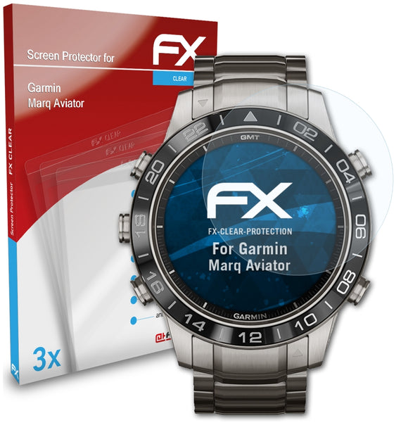 atFoliX FX-Clear Schutzfolie für Garmin Marq Aviator