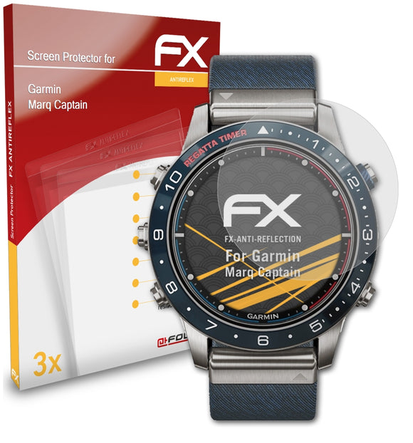 atFoliX FX-Antireflex Displayschutzfolie für Garmin Marq Captain