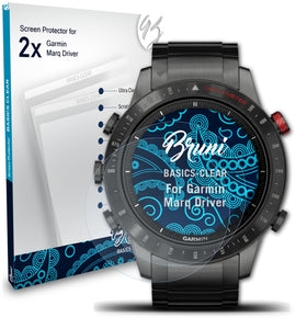 Bruni Basics-Clear Displayschutzfolie für Garmin Marq Driver