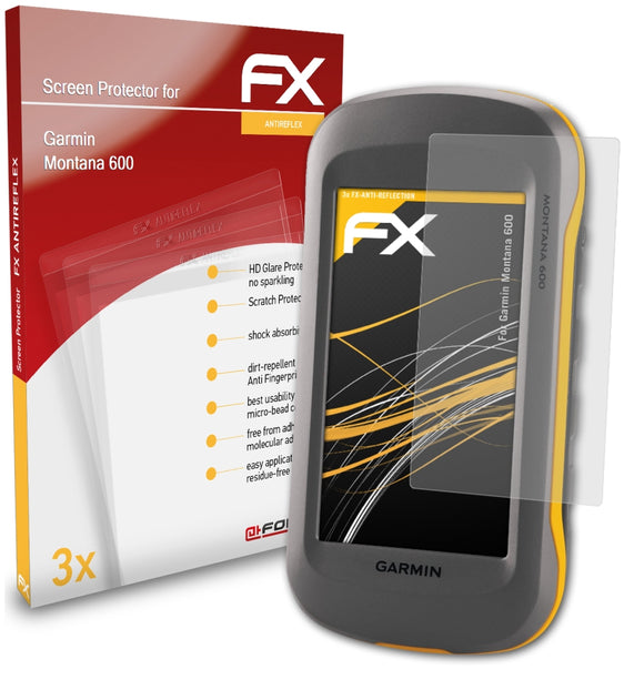 atFoliX FX-Antireflex Displayschutzfolie für Garmin Montana 600