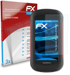 atFoliX FX-Clear Schutzfolie für Garmin Montana 610/680t