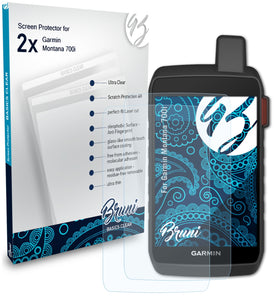 Bruni Basics-Clear Displayschutzfolie für Garmin Montana 700i