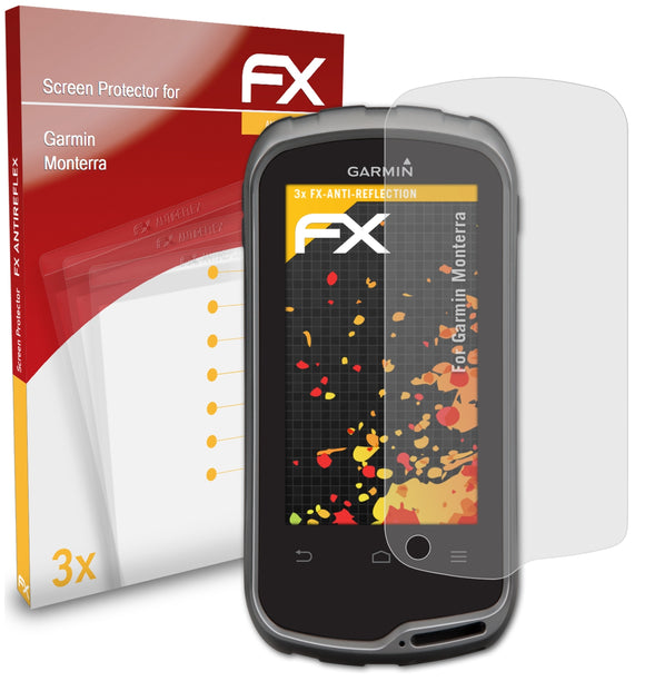 atFoliX FX-Antireflex Displayschutzfolie für Garmin Monterra