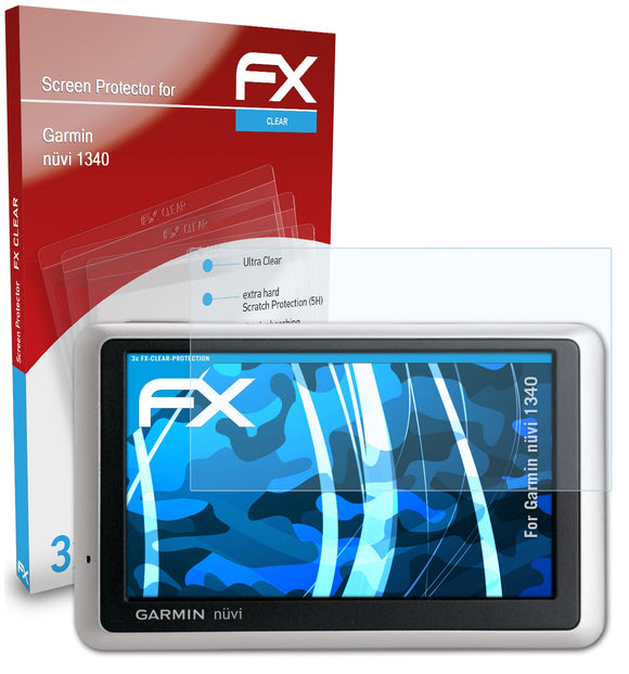 atFoliX FX-Clear Schutzfolie für Garmin nüvi 1340