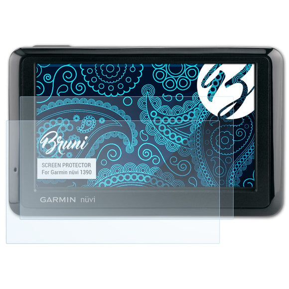 Bruni Basics-Clear Displayschutzfolie für Garmin nüvi 1390
