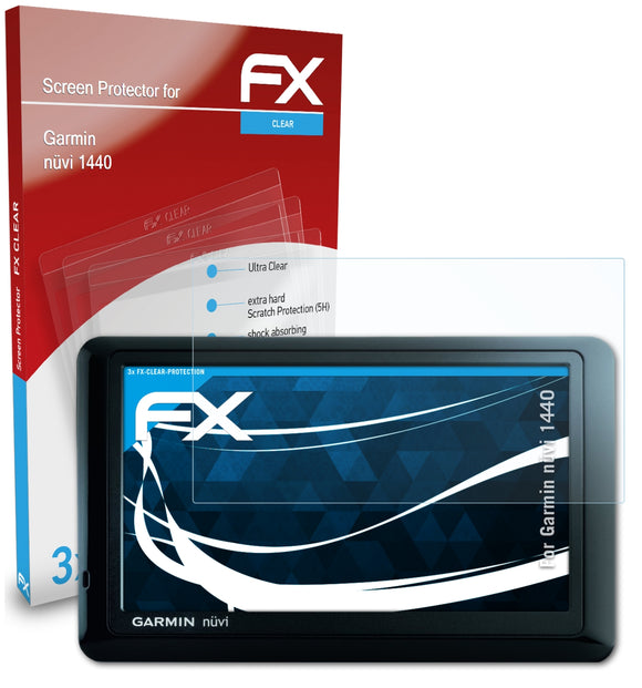 atFoliX FX-Clear Schutzfolie für Garmin nüvi 1440