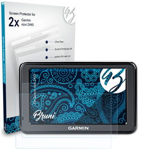 Bruni Basics-Clear Displayschutzfolie für Garmin nüvi 2445