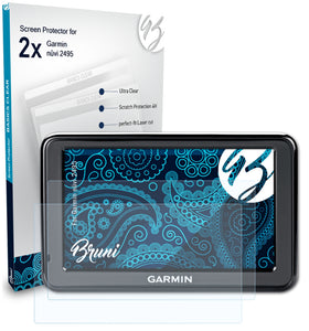 Bruni Basics-Clear Displayschutzfolie für Garmin nüvi 2495