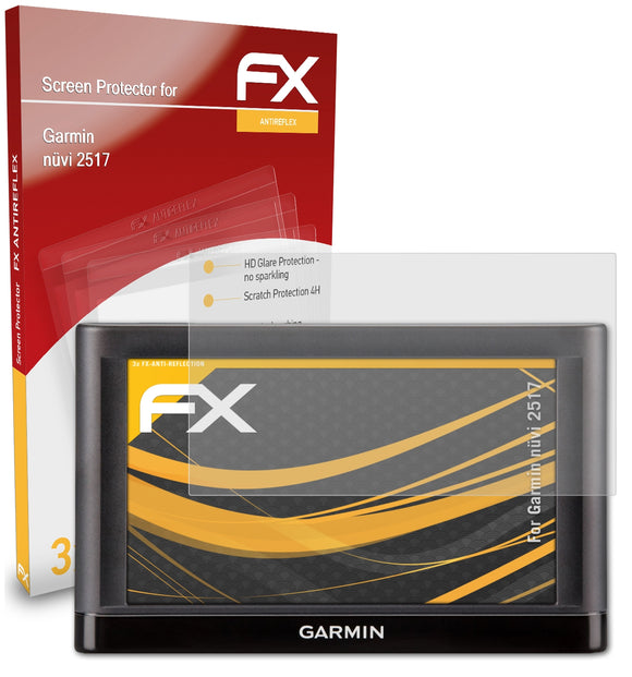atFoliX FX-Antireflex Displayschutzfolie für Garmin nüvi 2517