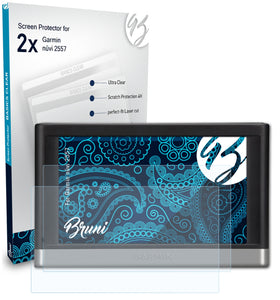 Bruni Basics-Clear Displayschutzfolie für Garmin nüvi 2557