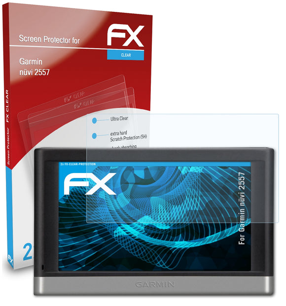 atFoliX FX-Clear Schutzfolie für Garmin nüvi 2557