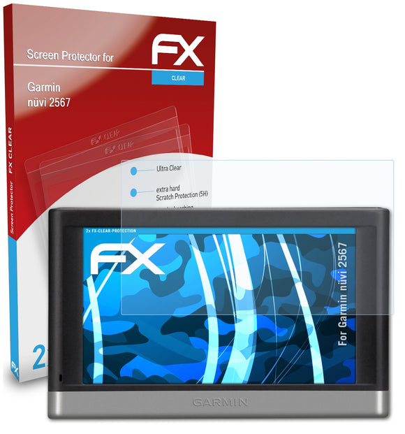 atFoliX FX-Clear Schutzfolie für Garmin nüvi 2567