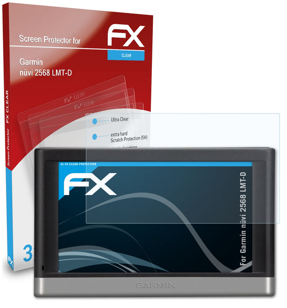 atFoliX FX-Clear Schutzfolie für Garmin nüvi 2568 LMT-D