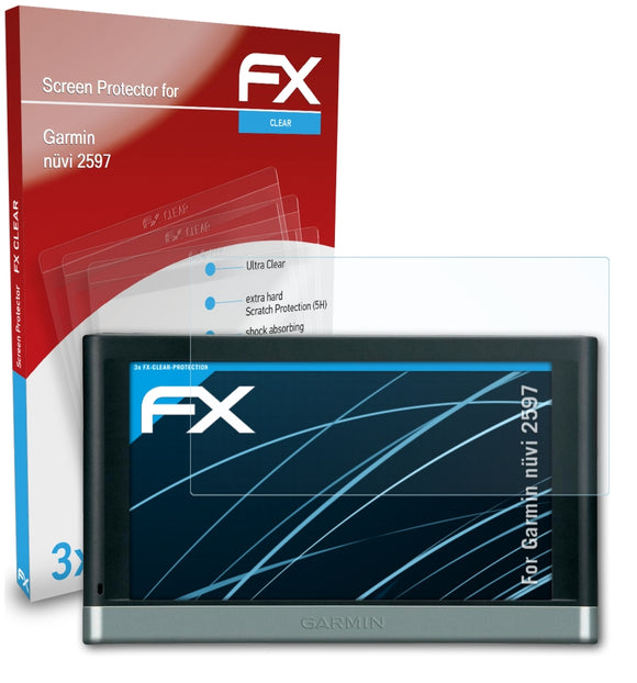 atFoliX FX-Clear Schutzfolie für Garmin nüvi 2597