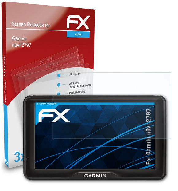 atFoliX FX-Clear Schutzfolie für Garmin nüvi 2797