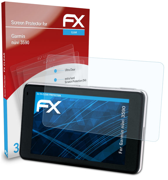atFoliX FX-Clear Schutzfolie für Garmin nüvi 3590