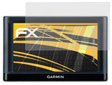 Panzerfolie atFoliX kompatibel mit Garmin nüvi 56LMT, entspiegelnde und stoßdämpfende FX (3X)