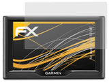 Panzerfolie atFoliX kompatibel mit Garmin nüvi 57LMT, entspiegelnde und stoßdämpfende FX (3X)
