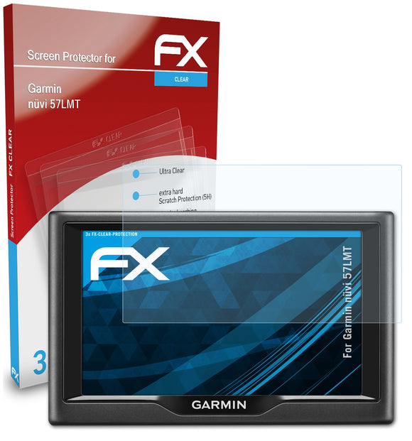 atFoliX FX-Clear Schutzfolie für Garmin nüvi 57LMT