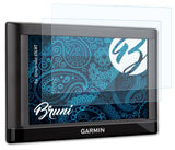 Schutzfolie Bruni kompatibel mit Garmin nüvi 65LMT, glasklare (2X)