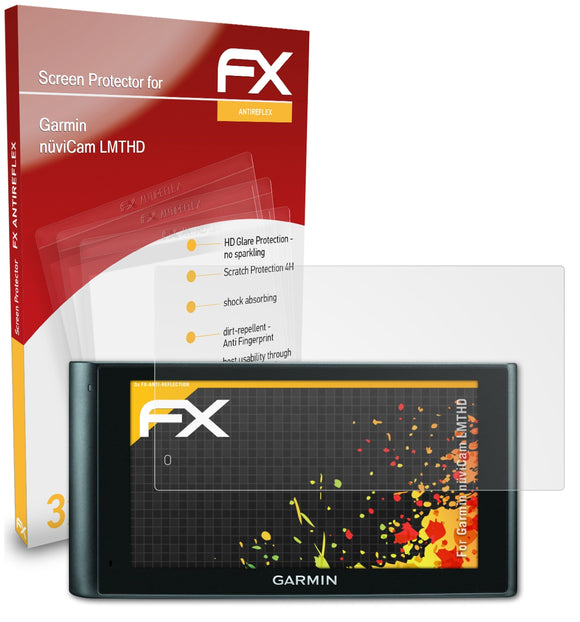atFoliX FX-Antireflex Displayschutzfolie für Garmin nüviCam LMTHD