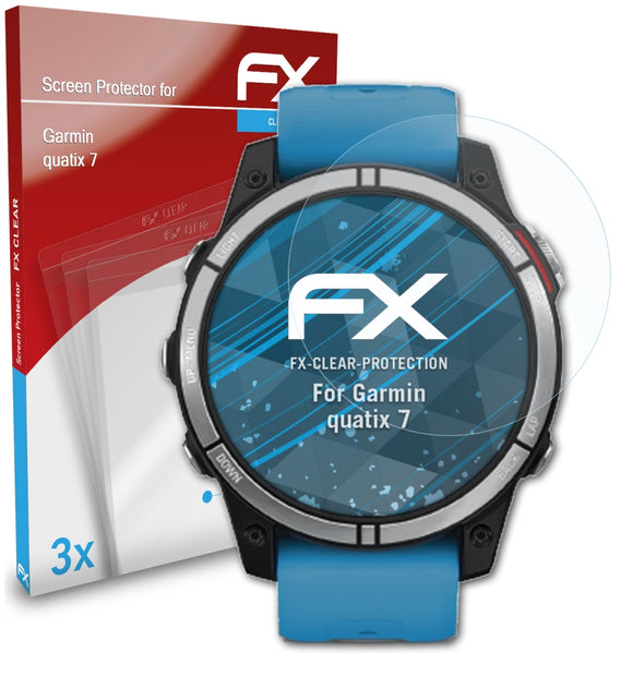 atFoliX FX-Clear Schutzfolie für Garmin quatix 7