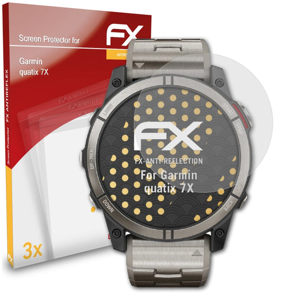 atFoliX FX-Antireflex Displayschutzfolie für Garmin quatix 7X