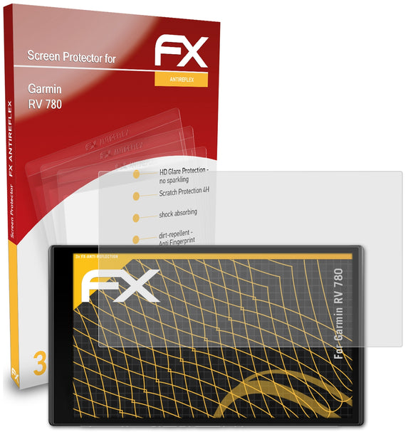 atFoliX FX-Antireflex Displayschutzfolie für Garmin RV 780