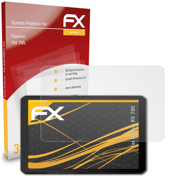 atFoliX FX-Antireflex Displayschutzfolie für Garmin RV 795