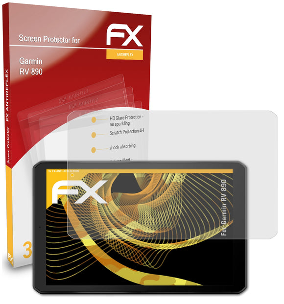 atFoliX FX-Antireflex Displayschutzfolie für Garmin RV 890