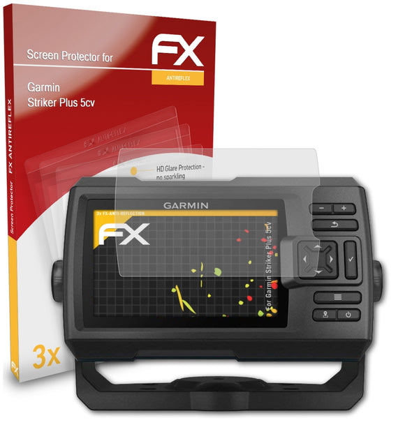 atFoliX FX-Antireflex Displayschutzfolie für Garmin Striker Plus 5cv